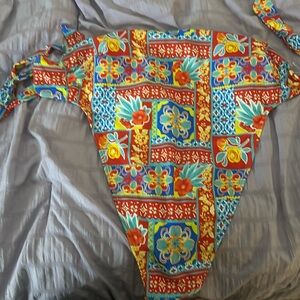 Multi color One piece bathing suit